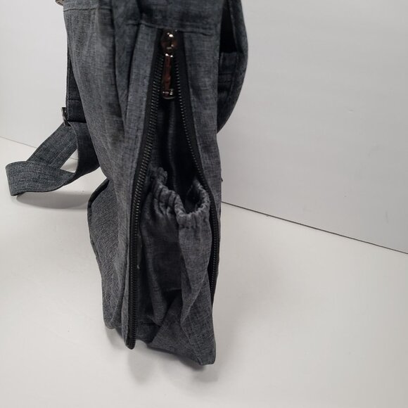 Lug Moped Purse Womens Heathered Grey Crossbody Shoulder Day Bag EUC - Picture 8 of 11